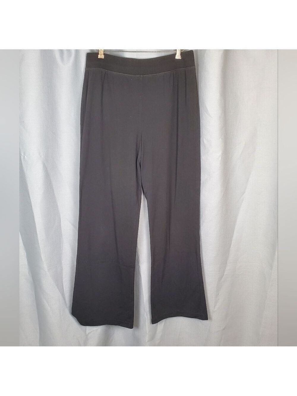 Black Elastic Waist Pants Large